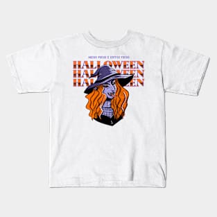 Hocus Pocus & Coffee Focus Halloween Kids T-Shirt